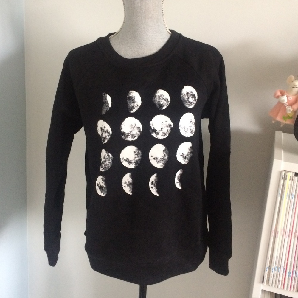 Black Moon Phase Women's Sweater